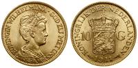 10 guldenów 1911, Utrecht, złoto 6.72 g, próby 9