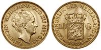 10 guldenów 1925, Utrecht, złoto 6.73 g, próby 9