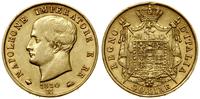 40 lirów 1810 M, Mediolan, złoto 12.87 g, próby 
