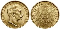 20 marek 1910 A, Berlin, złoto 7.96 g, próby 900