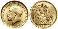 1 funt (sovereign) 1917 P, Perth, złoto 7.96 g, 