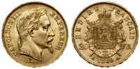 20 franków 1869 A, Paryż, głowa w wieńcu laurowy