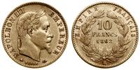 10 franków 1862 A, Paryż, głowa w wieńcu laurowy