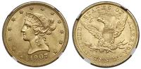10 dolarów 1907, Filadelfia, typ Liberty head wi