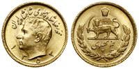 1/2 pahlavi 1353 AH (AD 1974), złoto 4.06 g, pró