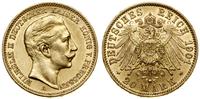 20 marek 1901 A, Berlin, złoto 7.96 g, próby 900