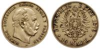 10 marek 1879 A, Berlin, złoto próby '900', 3.93
