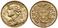 20 franków 1916 B, Berno, typ Vreneli, złoto 6.4