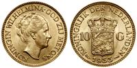 10 guldenów 1933, Utrecht, złoto 6.72 g, piękne