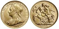 funt 1900, Londyn, złoto 7.98 g, bardzo ładne