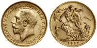 funt 1927 SA, Pretoria, złoto 7.98 g, piękny
