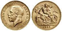 funt 1932 SA, Pretoria, złoto 7.98 g, pięknie za