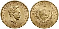 10 peso 1916, Filadelfia, złoto 16.70 g, bardzo 
