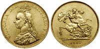 5 funtów (5 sovereigns) 1887, Londyn, Jubilee He