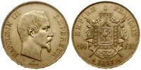 100 franków 1857 A, Paryż, głowa bez wieńca, zło