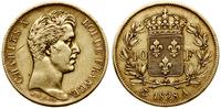 40 franków 1828 A, Paryż, złoto 12.77 g, próby 9
