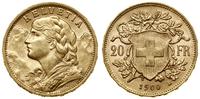 20 franków 1900 B, Berno, typ Vreneli, złoto 6.4