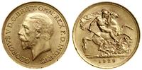 1 funt (sovereign) 1929 SA, Pretoria, z obwódką 
