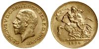 1 funt (sovereign) 1930 SA, Pretoria, z obwódką 