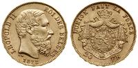 20 franków 1876, Bruksela, złoto 6.45 g, próby 9