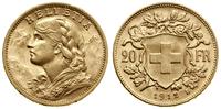 20 franków 1912 B, Berno, typ Vreneli, złoto 6.4