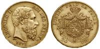 20 franków 1871, Bruksela, dłuższa broda, złoto 