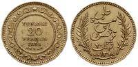 20 franków 1891 A, Paryż, złoto 6.44 g, próby 90