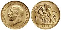 1 funt (sovereign) 1931 SA, Pretoria, złoto 7.99