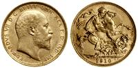 1 funt (sovereign) 1910 S, Sydney, złoto 7.99 g,