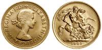1 funt (sovereign) 1967, Londyn, złoto 7.99 g, p