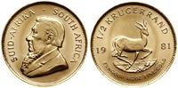 1/2 krugerranda = 1/2 uncji 1981, Pretoria, złot
