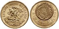 20 peso 1918, Meksyk, Aztec Calendar, złoto 16.6