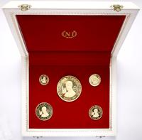 zestaw 5 złotych monet 1968, Bogota, wybite z ok