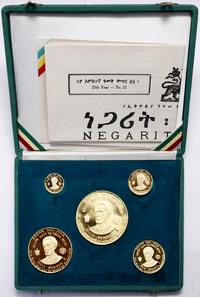 zestaw 5 złotych monet 1966, wybite z okazji 75.