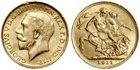 1 funt (sovereign) 1911, Londyn, złoto 7.98 g, p