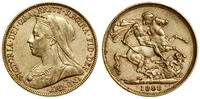 1 funt (sovereign) 1898 M, Melbourne, typ ze sta