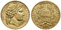 20 franków 1850, Paryż, głowa Ceres, złoto 6.39 