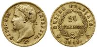 20 franków 1811 A, Paryż, głowa w wieńcu laurowy