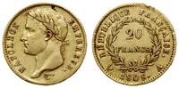 20 franków 1808 A, Paryż, głowa w wieńcu laurowy
