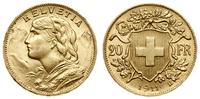 20 franków 1911 B, Berno, typ Vreneli, złoto 6.4