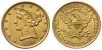 5 dolarów 1899, Filadelfia, typ Liberty, złoto 8