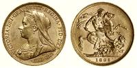 1 funt (sovereign) 1895 M, Melbourne, typ ze sta