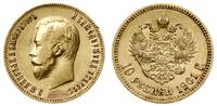 10 rubli 1901 (Ф•З), Petersburg, złoto 8.57 g, p