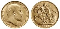 1 funt (1 sovereign) 1908, Londyn, złoto 7.98 g,