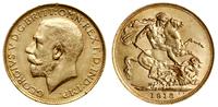 1 funt (1 sovereign) 1916 P, Perth, większa głow