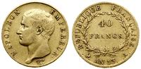 40 franków AN 13 A (1804–1805), Paryż, złoto 12.