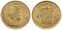 10 guldenów 1917, Utrecht, złoto 6.72 g, próby 9
