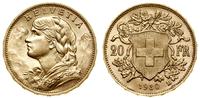 20 franków 1930 B, Berno, typ Vreneli, złoto 6.4