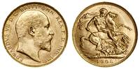 1 funt (1 sovereign) 1908 P, Perth, złoto 7.99 g