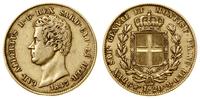 20 lirów 1847 P, Turyn, złoto 6.45 g, próby 900,
